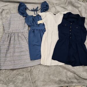 4 Junior Dresses XS-S NWT, EUC, Banana Republic, Jessica Simpson